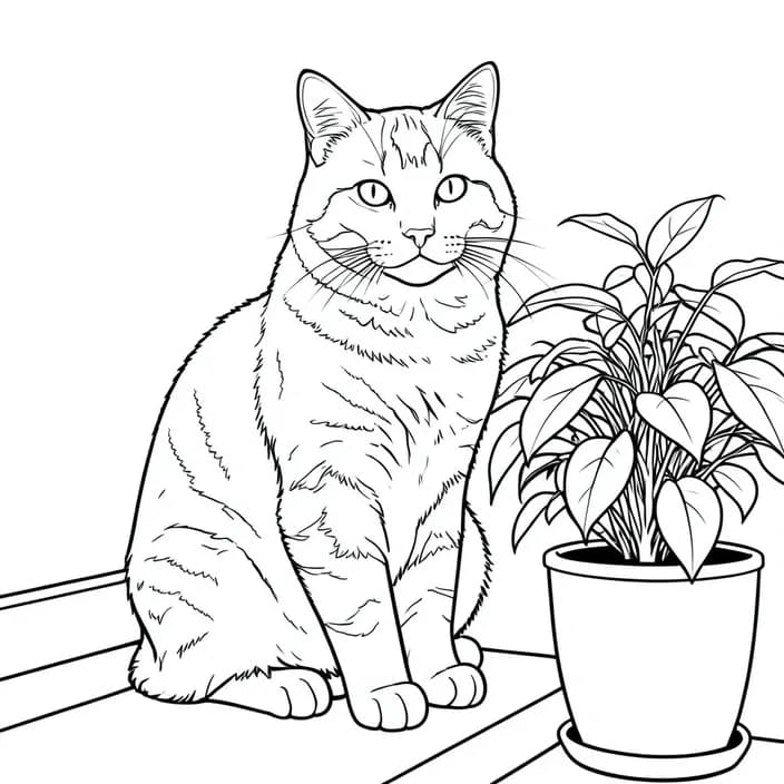 The photo as Coloring page