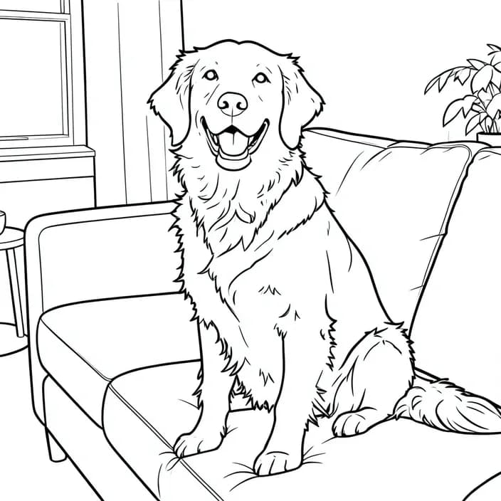 The photo as Coloring page