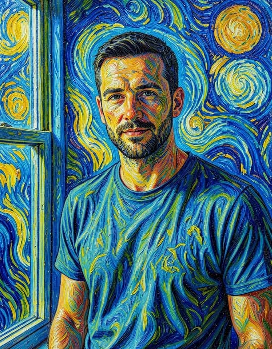 The photo as Van Gogh