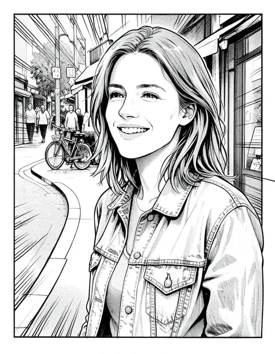 The photo as Manga