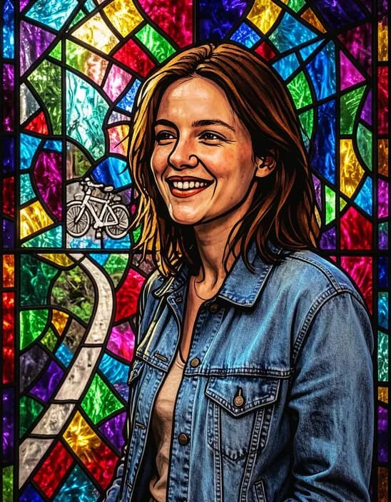 The photo as Stained glass