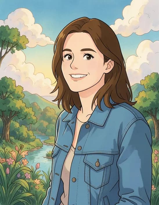 The photo as Hand-painted anime