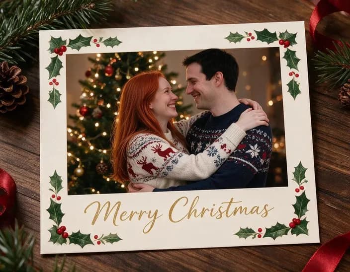 The photo as Christmas card