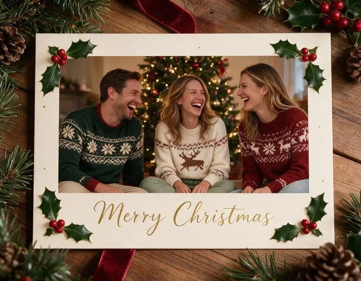 The photo as Christmas card