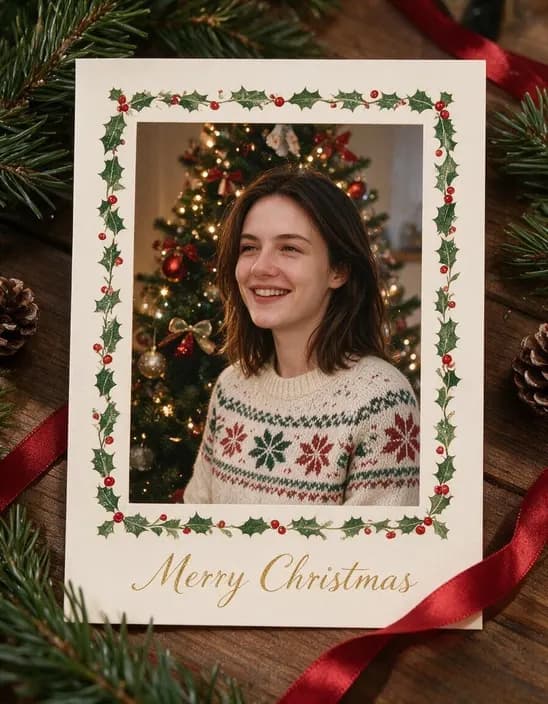 The photo as Christmas card