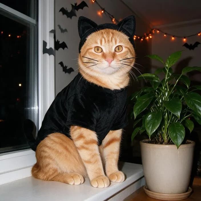 The photo as Black cat
