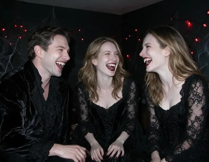 The photo as Y2K vampire