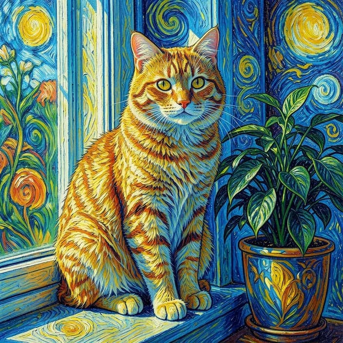 The photo as Van Gogh