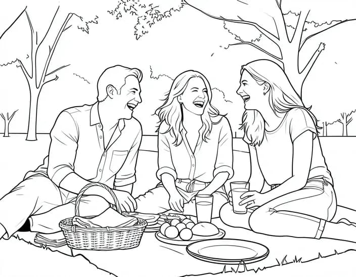 The photo as Coloring page