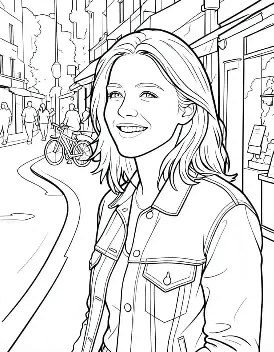 The photo as Coloring page