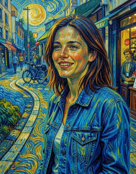 The photo as Van Gogh