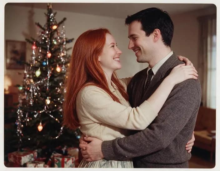The photo as 1950s Christmas