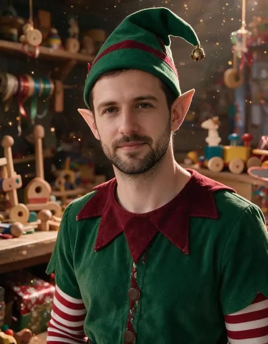 The photo as Elf